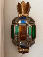 Mooie Wandlamp mediteraans/oosters e27 fitting, Ophalen of Verzenden, Zo goed als nieuw, Glas