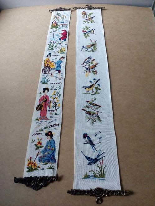 Schellekoorden.Japanse geisha's/Vogels.Pr. per stuk, Antiek en Kunst, Curiosa en Brocante, Ophalen of Verzenden