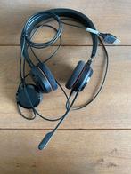 Z.g.a.n. Jabra headset met bedienpaneel, On-ear, Ophalen of Verzenden, Volumeregelaar, Zo goed als nieuw