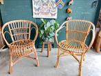 Rotan stoel vintage stoel rotan boho stoel, Ophalen, Gebruikt, Rotan