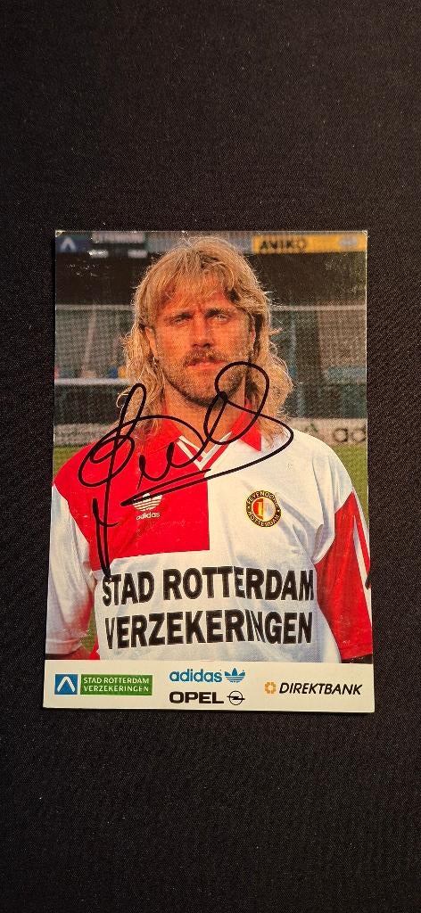 Spelerskaart met handtekening; John de Wolf # Feyenoord, Verzenden, Nieuw, Feyenoord, Spelerskaart