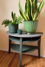 Half ronde sidetable, Huis en Inrichting, Tafels | Sidetables, Ophalen, 50 tot 100 cm, Zo goed als nieuw, Overige vormen
