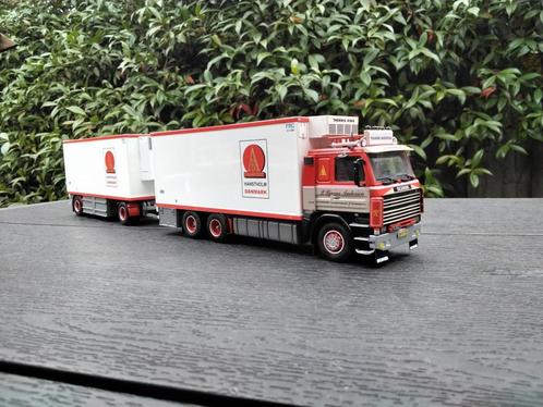 Tekno Scania 142H P.Bjarne Andersen, Hobby en Vrije tijd, Modelauto's | 1:50, Zo goed als nieuw, Bus of Vrachtwagen, Tekno, Ophalen of Verzenden
