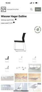 WIESNER HAGER, model Outline | 4 Mooie stoelen voor kantoor, Huis en Inrichting, Stoelen, Vier, Stof, Ophalen of Verzenden, Zo goed als nieuw