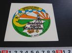 sticker Braderie nacht Winschoten 1992, Verzamelen, Stickers, Ophalen, Zo goed als nieuw, Bedrijf of Vereniging
