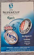 Supercup Affiche Real Madrid - Feyenoord 2002, Verzamelen, Sportartikelen en Voetbal, Ophalen, Gebruikt, Feyenoord, Poster, Plaatje of Sticker