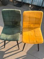 6 Velvet eetkamerstoelen, Huis en Inrichting, Stoelen, Ophalen, Overige materialen, Gebruikt, Overige kleuren