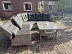 Intratuin 5-zits verstelbare loungeset Samba grijs, Tuin en Terras, Tuinsets en Loungesets, Ophalen, 5 zitplaatsen, Gebruikt, Aluminium