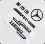 Mercedes E53 AMG Embleem Set Zwart V8 Biturbo Nieuw, Ophalen of Verzenden