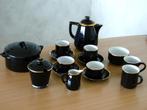 zwart/goud koffie-/thee set: 10/11 delig, Huis en Inrichting, Keuken | Servies, Ophalen of Verzenden, Zo goed als nieuw, Overige stijlen