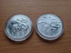 Niue DC Comics: 2 x 1 oz zilver. Batman & Superman Silver., Postzegels en Munten, Ophalen of Verzenden, Zilver