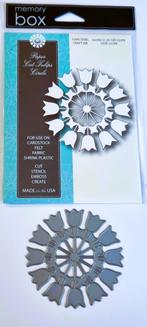 Nieuw snijmal Paper Cut Tulips Circle van Memory Box, Ophalen of Verzenden, Nieuw, Natuur, Pons of Mal