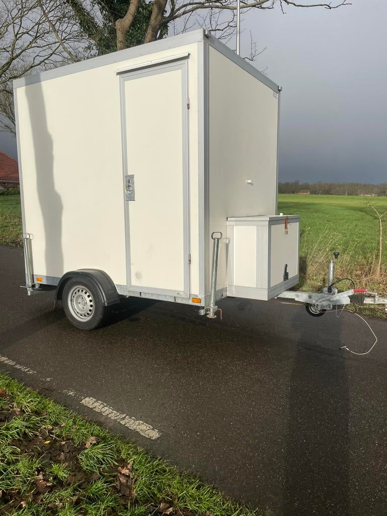Mobiele badkamer te huur sanitairunit, Ophalen of Verzenden, Zo goed als nieuw, Douche