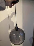 Zwarte glazen hanglamp kwantum, Ophalen, Gebruikt, Glas, Minder dan 50 cm