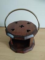 Donker eikenhouten (voet)stoof € 12,50, Antiek en Kunst, Ophalen