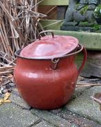 Brocante  geëmailleerd Franse pot, Ophalen of Verzenden