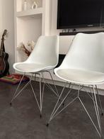 Witte Eetkamerstoelen - Set van 4, Huis en Inrichting, Wit, Ophalen of Verzenden, Zo goed als nieuw, Vier