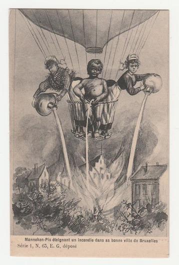 Manneke Pis.  Ballonvaart.   Brandblussers.   beschikbaar voor biedingen