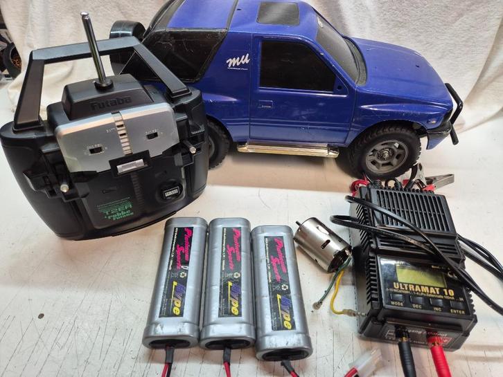 Vintage Tamiya Opel Isuzu Mu CC-01 complete set, Hobby en Vrije tijd, Modelbouw | Radiografisch | Auto's, Gebruikt, Auto offroad
