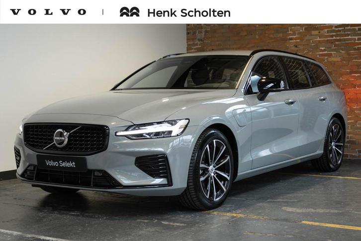Volvo V60 T6 Plug-in hybrid AWD Plus Dark | Lederen Bekledin, Auto's, Volvo, Bedrijf, Te koop, V60, 4x4, ABS, Achteruitrijcamera