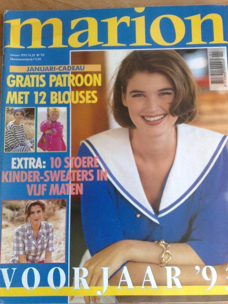 Marion mode januari , nr 1 / 1993, Hobby en Vrije tijd, Kledingpatronen, Gebruikt, Vrouw, Marion, Verzenden