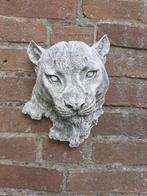 Panter wanddecoratie betonnen beeld tuinbeeld beton, Ophalen of Verzenden, Nieuw