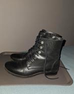 Zwarte veterboots van MANFIELD maat 38. 2e item=halve prijs, Ophalen of Verzenden, Zo goed als nieuw, Zwart