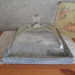 Glazen cloche / stolp betonnen onderschaal ( b ), Ophalen of Verzenden