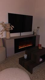 Tv meubel met elektrische haard, Ophalen of Verzenden, Zo goed als nieuw, Vrijstaande haard, Elektrische haard