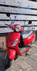 Sym Fiddle 2 met scherm en blauw kenteken., Fietsen en Brommers, Snorfietsen en Snorscooters, Ophalen, Gebruikt, SYM, Benzine