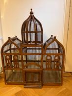 Antieke Vogelkooi - Handgemaakt Decoratief Pronkstuk, Ophalen of Verzenden, Gebruikt