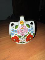 Retro kalocsa vaasje uit de jaren 70 - Nieuwstaat, Wit, Aardewerk of Porselein, Nieuw, Ophalen of Verzenden