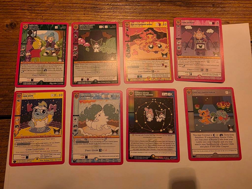 Metazoo kuromi cryptid carnival kaarten, Hobby en Vrije tijd, Ophalen of Verzenden, Meerdere kaarten