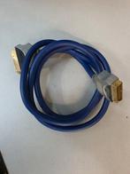 Blauwe SCART Kabel - Hoge Kwaliteit, Verguld, Ophalen of Verzenden, Zo goed als nieuw, Minder dan 2 meter, Scartkabel