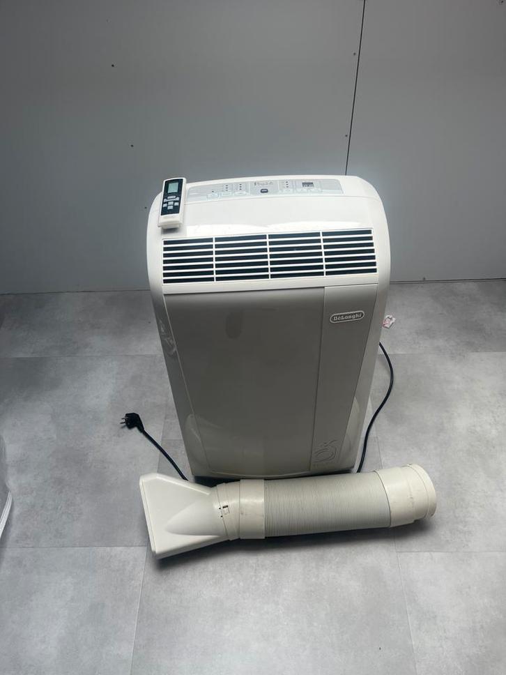 DeLonghi Pinguino Mobiele Airco, Witgoed en Apparatuur, Airco's, Gebruikt, Mobiele airco, 60 tot 100 m³, 3 snelheden of meer, Koelen en Ontvochtigen