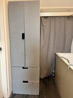 Grijze kledingkast met lades, Ophalen, Overige materialen, Gebruikt, 50 tot 100 cm