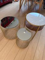 Koffietafeltjes Homestock, Minder dan 55 cm, Metaal of Aluminium, Rond, Zo goed als nieuw