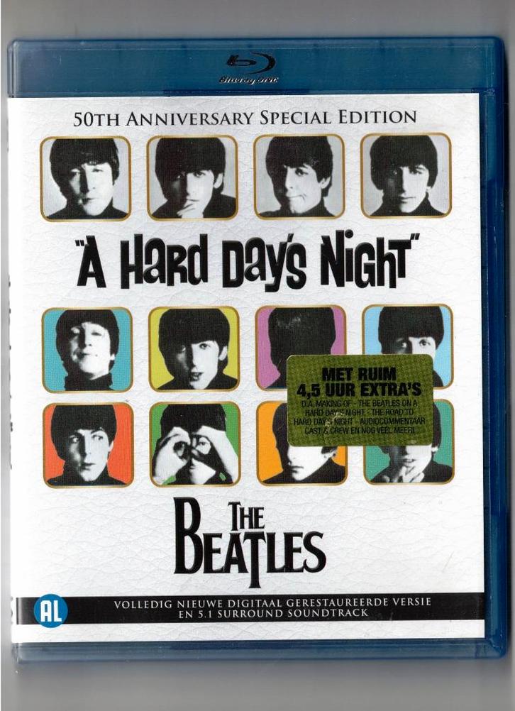 THE BEATLES Blu-ray A Hard Day's Night - 50th Anniversary, Cd's en Dvd's, Blu-ray, Zo goed als nieuw, Muziek en Concerten, Ophalen of Verzenden