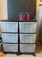 Twee Iris 3-laden opbergkarren met wieltjes - samen € 10,-, Ophalen, Gebruikt, Minder dan 100 cm, 25 tot 50 cm