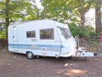 Hobby 440 Caravan, 2000, voortent, mover, boiler, Caravans en Kamperen, Caravans, Vast bed, Kachel, Hobby, Treinzit