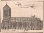 Deventer. L'Eglise Cathedrale de St. Lebuin à Deventer. 1786, Antiek en Kunst, Kunst | Etsen en Gravures, Ophalen of Verzenden