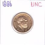 Schitterend schaars gouden tientje 1886 Willem 3 UNC, Koning Willem III, Losse munt, 10 gulden, Goud