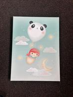 Schattig canvas panda, luchtballon, maan, wolken, Ophalen of Verzenden, Zo goed als nieuw, Overige typen