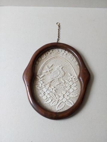 Houten handwerk raampje/frame.Antiek. beschikbaar voor biedingen