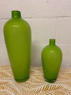 Set van 2 Leonardo Vazen - Groen Glas, Ophalen, 75 cm of meer, Groen, Glas