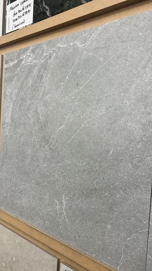 Utopia Grey tegels van €39,98 pm2 nu €27,98 pm2, Doe-het-zelf en Verbouw, Tegels, Nieuw, Vloertegels, Keramiek, 60 cm of meer