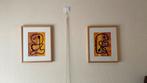 2 abstracte schilderijen, Antiek en Kunst, Ophalen