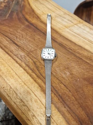 Vintage duits Zilveren 835 Memphis polshorloge mechanisch beschikbaar voor biedingen