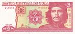 Bankbiljet Cuba 3 Pesos 2004 Che Guevara - UNC Ongebruikt, Verzenden, Noord-Amerika, Los biljet