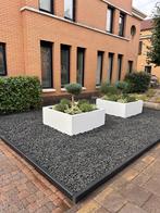 Witte plantenbakken van staal, 100 cm of meer, Vierkant, Nieuw, Ophalen of Verzenden